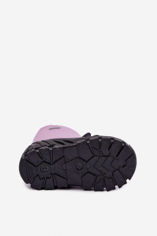 Bottes de neige pour enfants en matériau imperméable Bartek 11045801 en violet