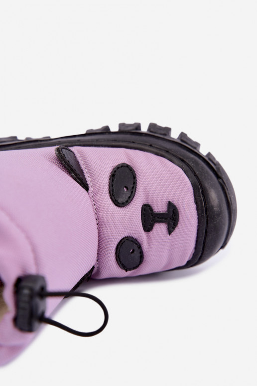 Bottes de neige pour enfants en matériau imperméable Bartek 11045801 en violet
