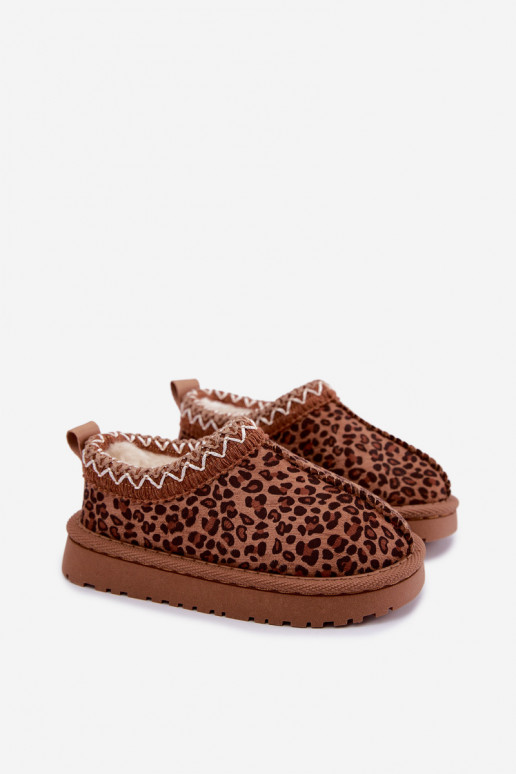 Bottes de neige pour enfants avec imprimé léopard Ysmerine