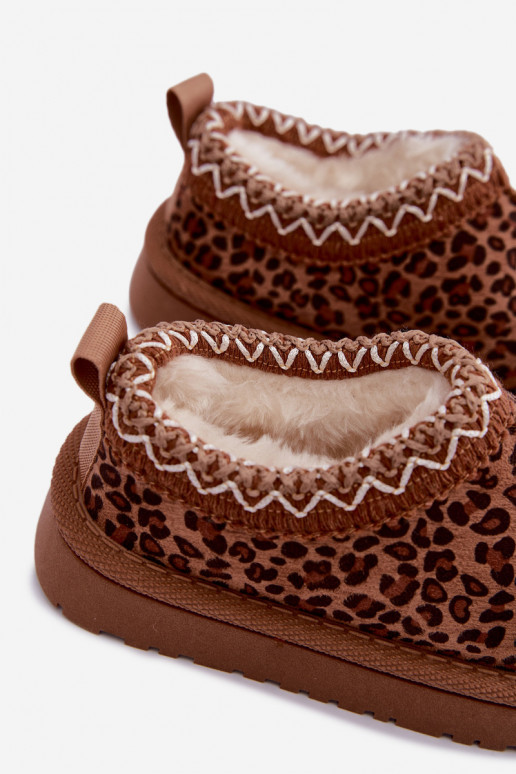 Bottes de neige pour enfants avec imprimé léopard Ysmerine