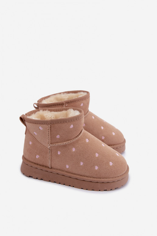 Bottes de neige pour enfants avec cœurs en sable Gracina