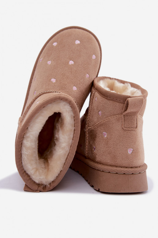 Bottes de neige pour enfants avec cœurs en sable Gracina