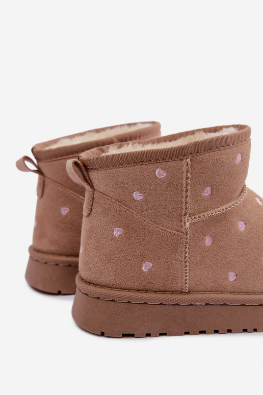 Bottes de neige pour enfants avec cœurs en sable Gracina