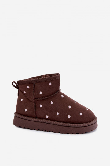 Bottes de neige pour enfants avec cœurs en chocolat Gracina