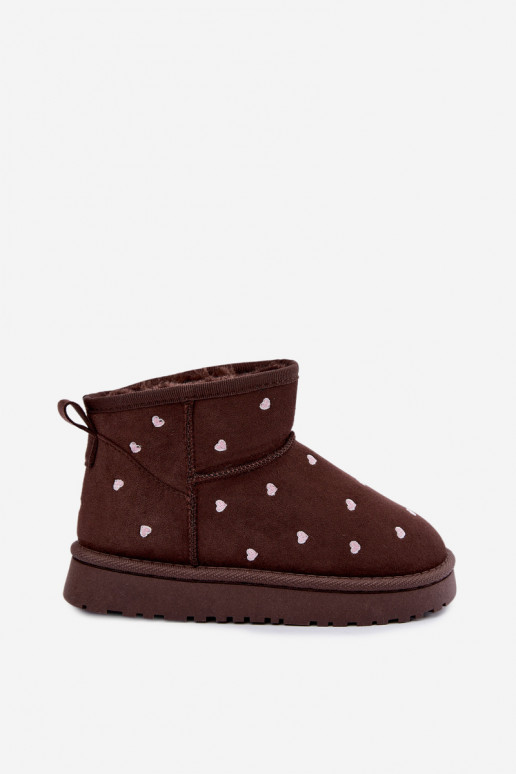 Bottes de neige pour enfants avec cœurs en chocolat Gracina