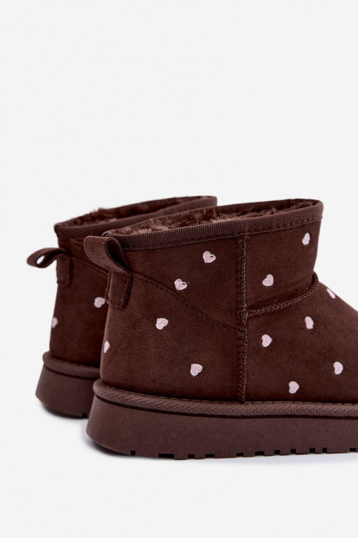 Bottes de neige pour enfants avec cœurs en chocolat Gracina