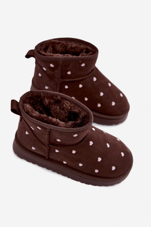 Bottes de neige pour enfants avec cœurs en chocolat Gracina