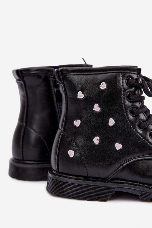 Bottes chaudes pour enfants avec des cœurs Selmora