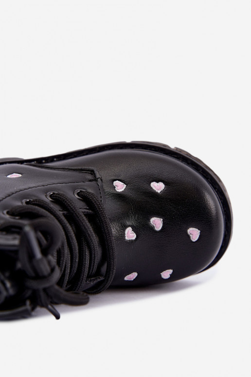 Bottes chaudes pour enfants avec des cœurs Selmora