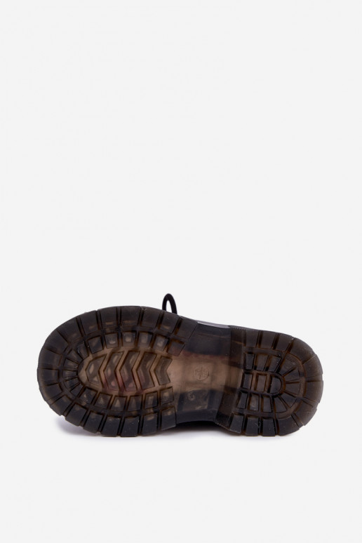 Bottines pour enfants avec effet verni, doublées, avec des cœurs Selmora
