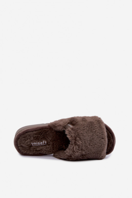 claquettes pour femmes avec fourrure grises Loraline
