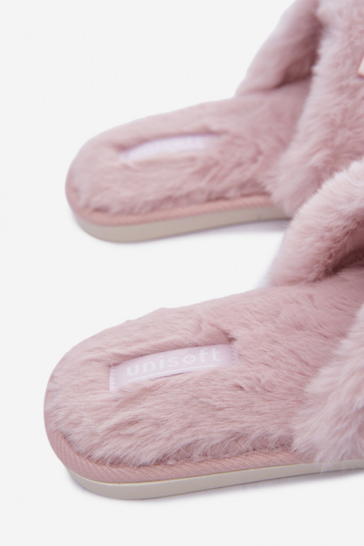 claquettes avec fourrure et nœuds roses Fiamelle