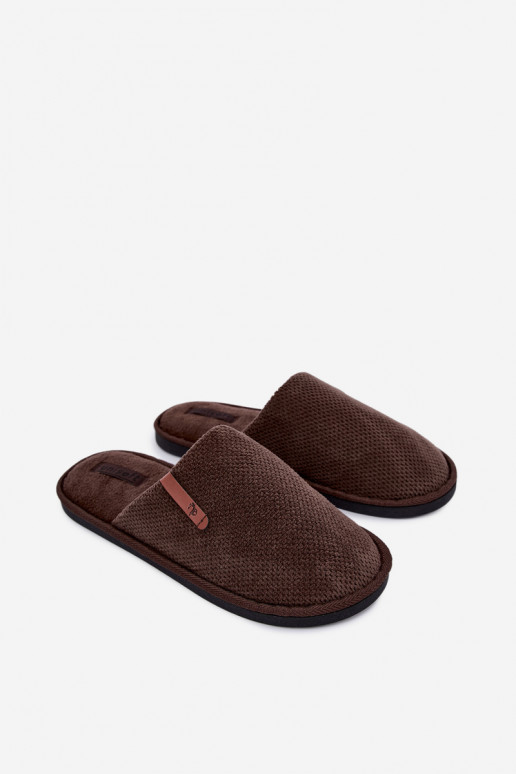 chaussons pour hommes en brun Dervan