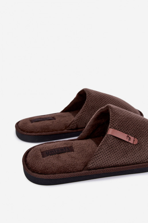 chaussons pour hommes en brun Dervan