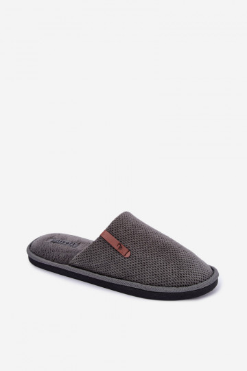 chaussons pour hommes en gris Dervan