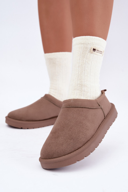 bottes de neige basses pour femmes couleur sable Rosmina