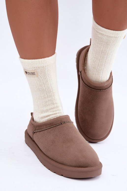 bottes de neige basses pour femmes couleur sable Rosmina