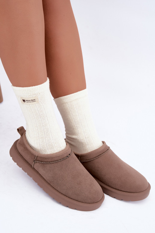 bottes de neige basses pour femmes couleur sable Rosmina