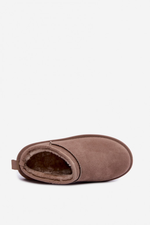 bottes de neige basses pour femmes couleur sable Rosmina