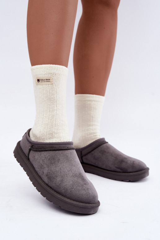 bottes de neige basses pour femmes en gris Rosmina