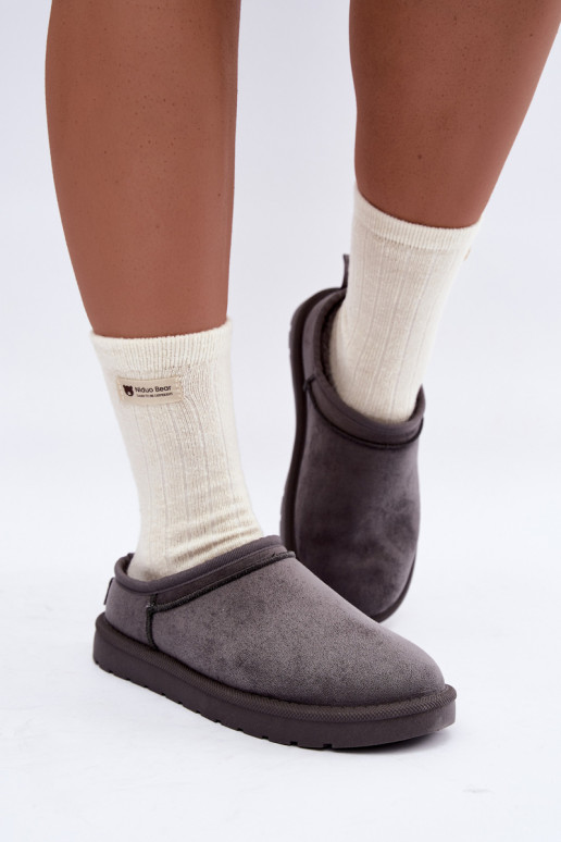 bottes de neige basses pour femmes en gris Rosmina