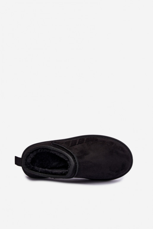 bottes de neige basses pour femmes en noir Rosmina