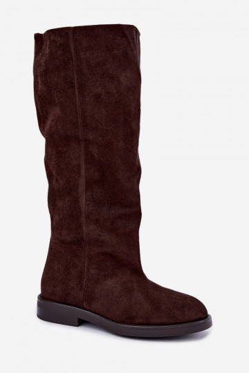 Bottes hautes à enfiler avec talons larges Pavellea