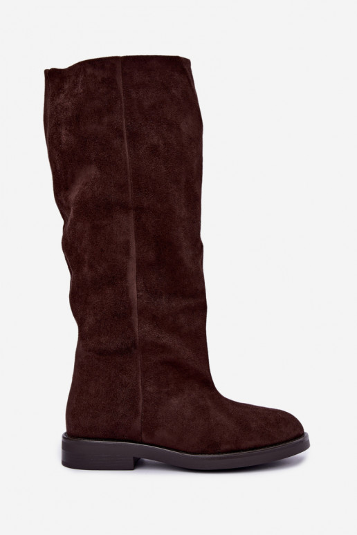 Bottes hautes à enfiler avec talons larges Pavellea
