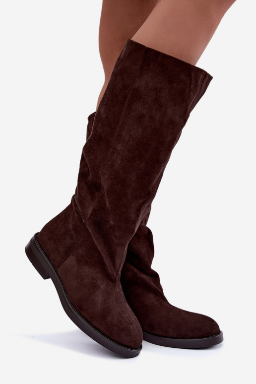 Bottes hautes à enfiler avec talons larges Pavellea