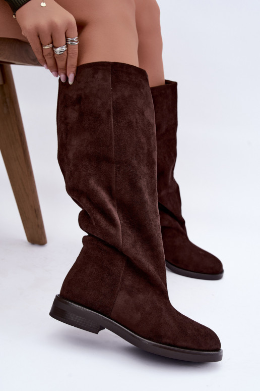 Bottes hautes à enfiler avec talons larges Pavellea
