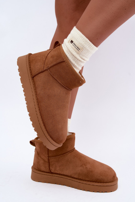 Bottes de neige pour femmes en marron Rosienne