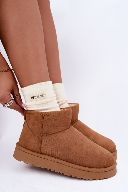 Bottes de neige pour femmes en marron Rosienne