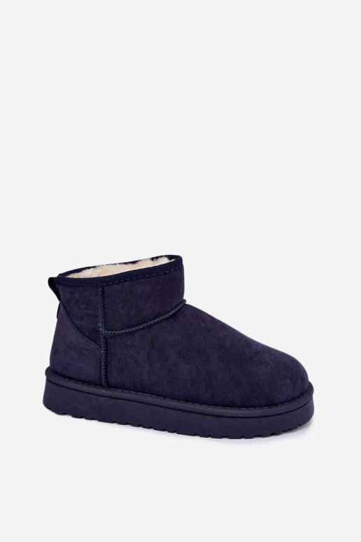 Bottes de neige pour femmes en bleu foncé Rosienne