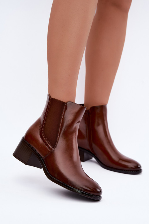 Bottines élégantes pour femmes en marron Dalmora