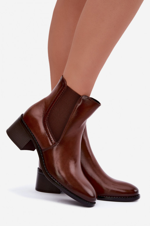Bottines élégantes pour femmes en marron Dalmora