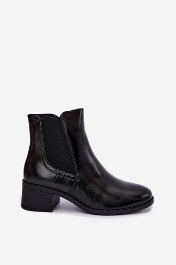 Bottines élégantes pour femmes en noir Dalmora 2