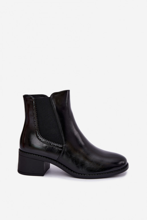 Bottines élégantes pour femmes en noir Dalmora
