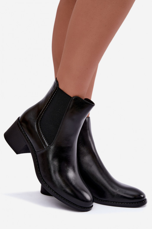 Bottines élégantes pour femmes en noir Dalmora