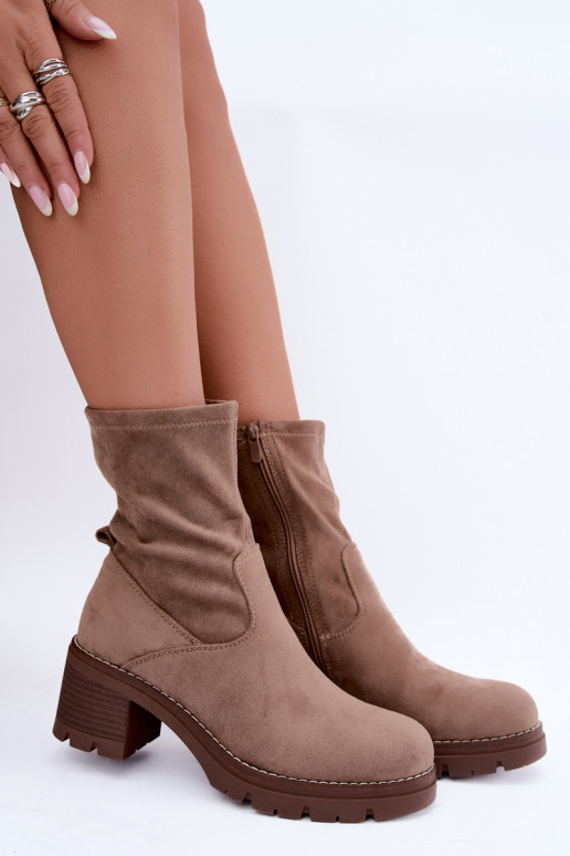 Bottines pour femmes en sable Meldrenelle