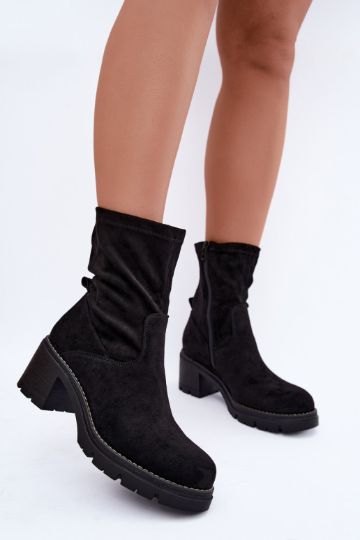 Bottines pour femmes en noir Meldrenelle