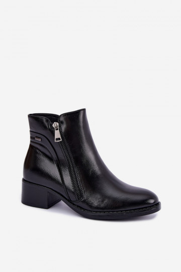 Bottines noires doublées Merseline