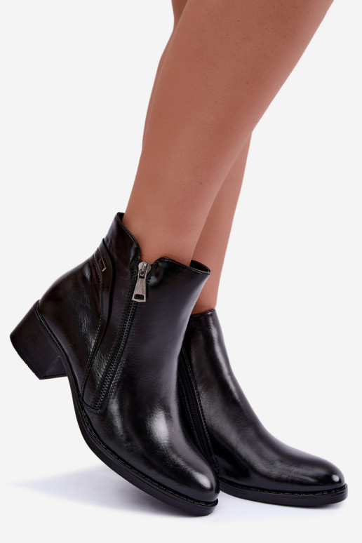 Bottines noires doublées Merseline