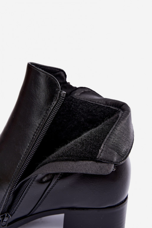 Bottines noires doublées Merseline