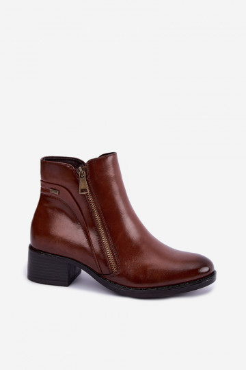 Bottines brunes doublées Merseline