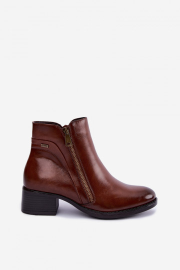 Bottines brunes doublées Merseline 2