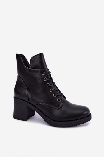 Bottines pour femmes chaudes avec lacets en noir Garella