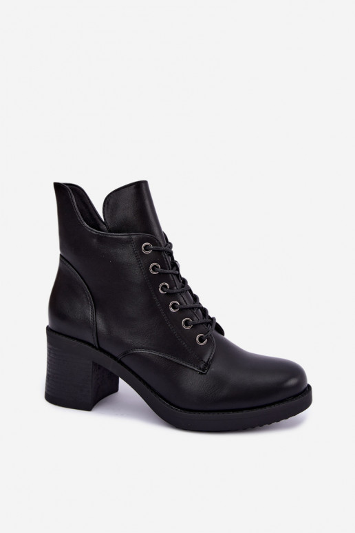 Bottines pour femmes chaudes avec lacets en noir Garella