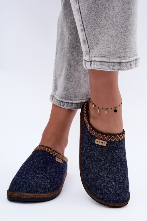 Chaussons femme Inblu NL000009 bleu foncé