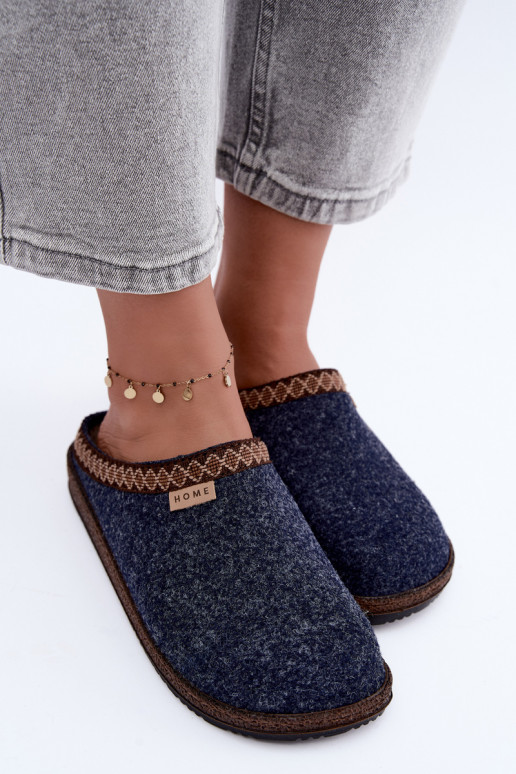 Chaussons femme Inblu NL000009 bleu foncé