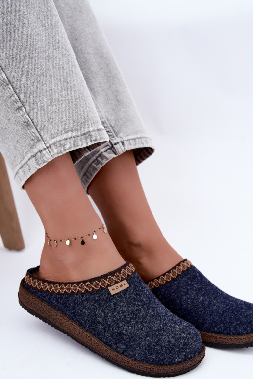 Chaussons femme Inblu NL000009 bleu foncé